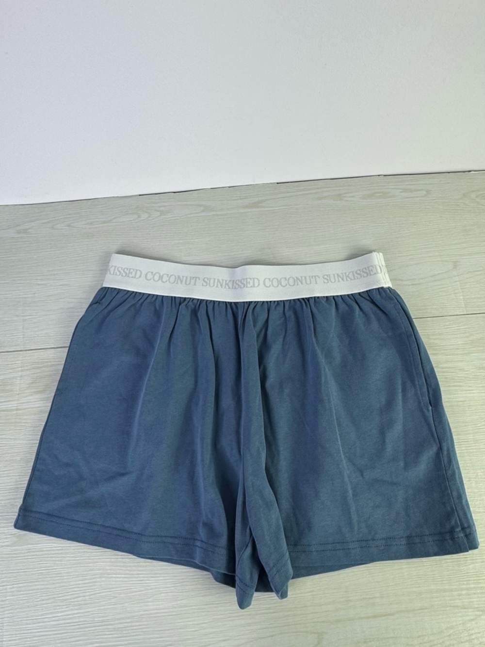 SUNKISSED COCONUT COZY COTTON BOXER SHORTS - HAMPTONS BLUE large